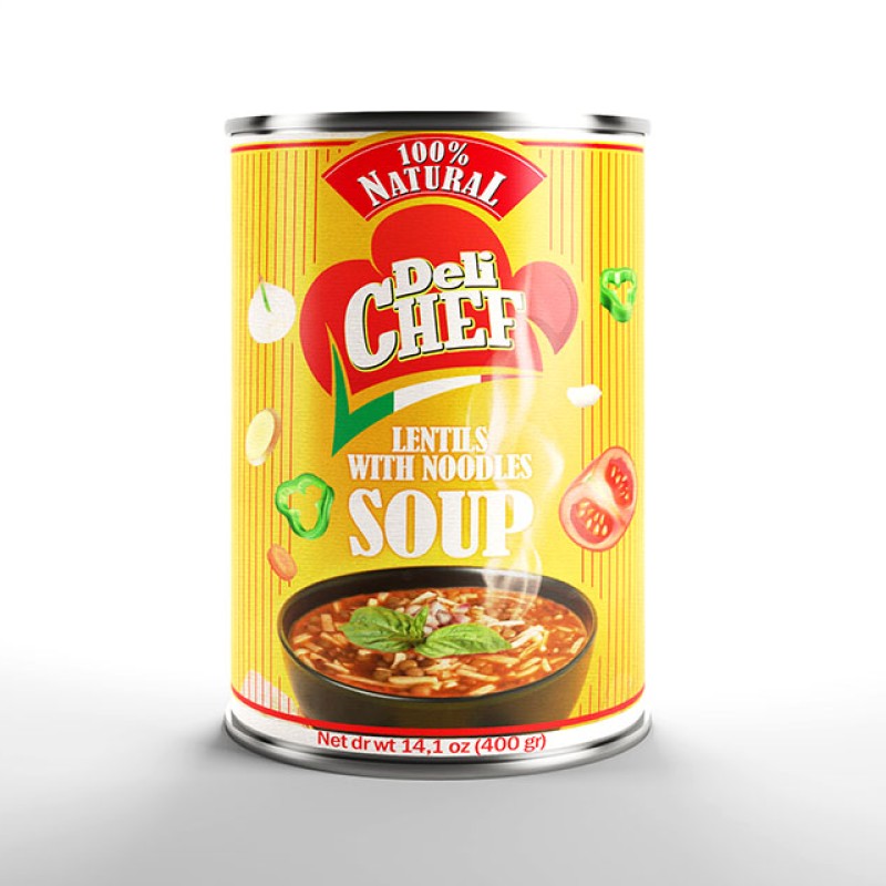 Lentils with Noodles Soup