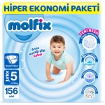 Molfix Nappies Size 5 Junior Hyper Economy Pack 156 Pieces