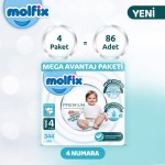 Molfix Premium Size 4 Mega Advantage Pack 344 Pieces