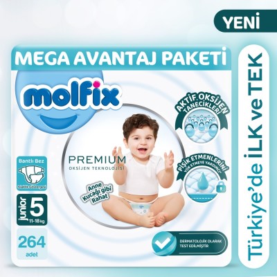 Molfix Premium Size 5 Mega Advantage Pack 264 Pieces