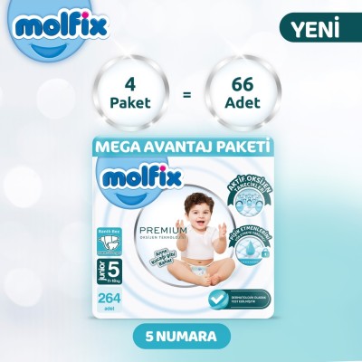 Molfix Premium Size 5 Mega Advantage Pack 264 Pieces