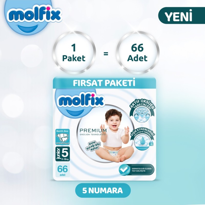 Molfix Premium Size 5 Ultra Offer Pack 66 Pieces