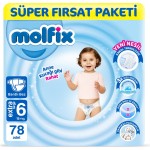 Molfix Nappies Size 6 Extra Large Super Offer Pack 78 Pieces