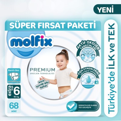 Molfix Premium Size 6 Super Offer Pack 68 Pieces