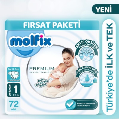 Molfix Premium Offer Pack Size 1 72 Pieces
