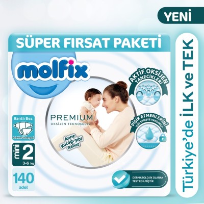 Molfix Premium Super Offer Pack Size 2 140 Pieces