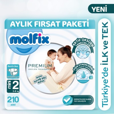 Molfix Premium Monthly Offer Pack Size 2 210 Pieces