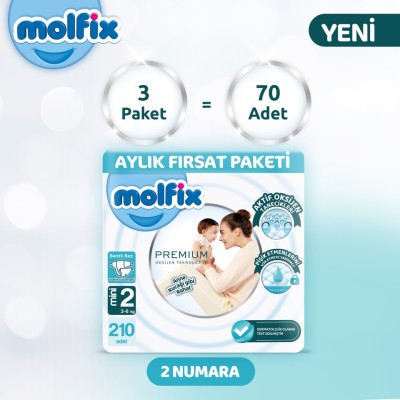 Molfix Premium Monthly Offer Pack Size 2 210 Pieces
