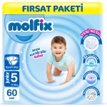 Molfix Nappies Size 5 Junior Offer Pack 60 Pieces