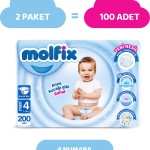 Molfix Nappies Size 4 Maxi Hyper Economy Pack 200 Pieces