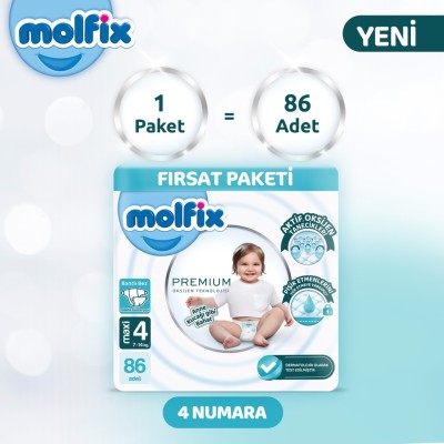 Molfix Premium Ultra Offer Pack Size 4 86 Pieces