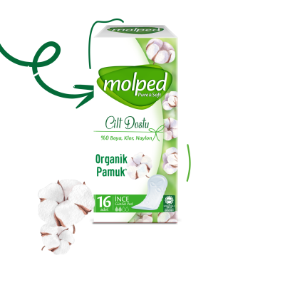 Molped Pure &amp; Soft - Organic Cotton Pantyliners